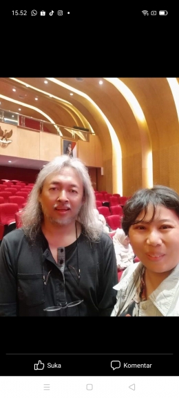 Dok pri bersama penulis Seno Gumira Aji