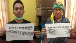 Benni Eduward Hasibuan dan Joniar Nainggolan yang dijerat dengan menggunakan UU ITE. | NewsCorner.id