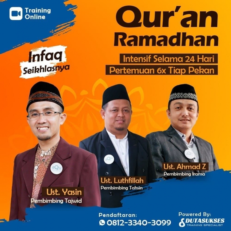 Brosur Kelas Online Quran Ramadhan