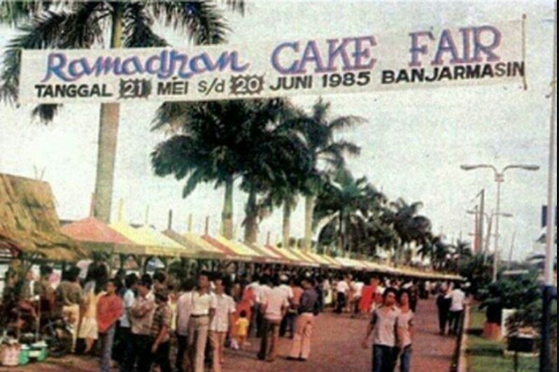 Ramadhan Cake Fair 1985 di Banjarmasin (Sumber foto: https://www.beritabanjarmasin.com/)