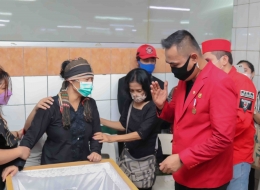 Ketua DPD DKI Jakarta DF. Ringo juga menyampaikan penghiburan dan selamat jalan kepada almarhum. Rabu (14/4/2021). Foto (DPC Jakbar)