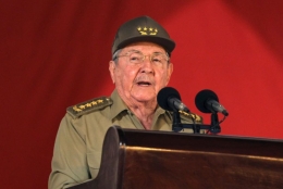 Raul Castro ketika menyatakan pengunduran dirinya. Photo: 
