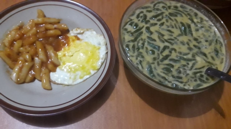 toppoki dan cendol untuk berbuka puasa (dokpri)