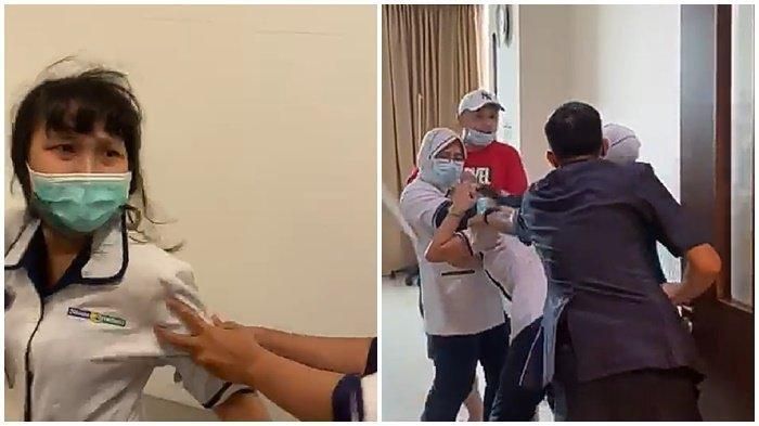 Perawat di RS Palembang mengalami pemukulan (Tribun News)
