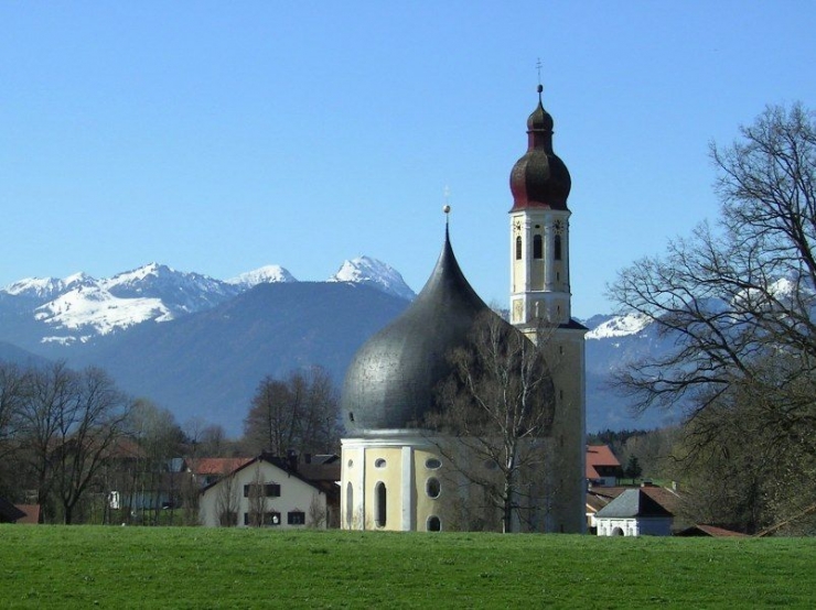 Kubah gereja St  Johann Baptist und Heilig Kreuz di Westerndorf Jerman | foto: commons.wikimedia.org/GerhardPiezinger
