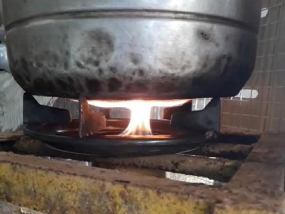 Kompor dari gas metana, dok. pribadi