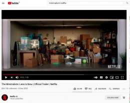Film pendek minimalis di YouTube Netflix bisa menjadi inspirasi. / tangkapan layar pribadi