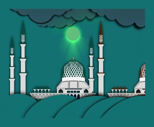 Bulan Ramadhan (Sumber: https://pixabay.com/id/illustrations/masjid-candi-gambar-arsitektur-5443777/)