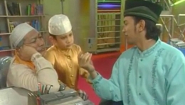 Karakter Pak Haji, Zidan dan Ustaz Addin. Sumber: idntimes.com