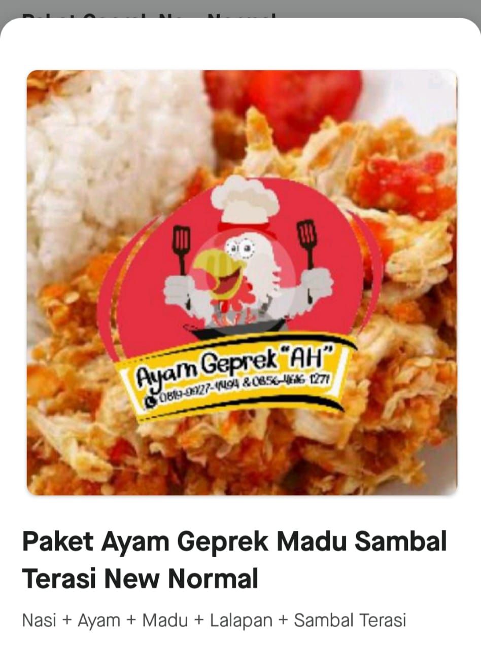 Ayam Geprek Madu ( foto diambil dari aplikasi online)