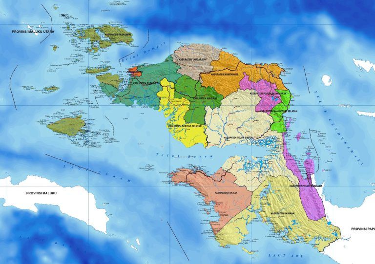Peta Papua Barat/Gambar : Papuabaratprov.go.id