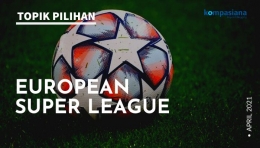 Bola yang digunakan Liga Champions Eropa. (Ilustrasi diolah Kompasiana dari sumber: AFP/FRANCK FIFE via kompas.com)