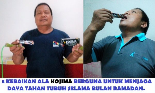 KOJIMA bermanfaat untuk mengembalikan kadar gula darah yang hilang karena beraktifitas di bulan Ramadan (Sumber: dokumen pribadi)