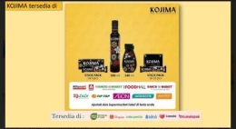 Kojima tersedia di berbagai sepermarket dan market online