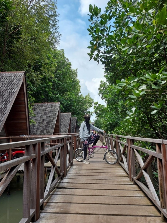 Dokpri| Aku bersepeda di Hutan Mangrove PIK dan beberapa lokasi menarik lainnya seputar Jakarta.