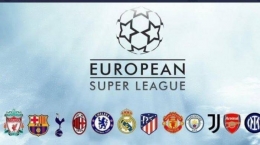 Logo dan klub-klub peserta ESL sebelum ditangguhkan (Tribunnews.com)