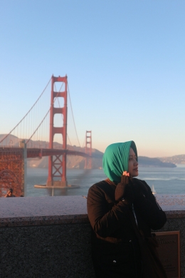 Di areal Golden Gate Bridge, Amerika Serikat (foto: dok pri)