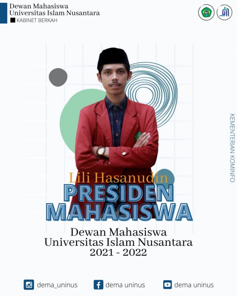 Presiden Mahasiswa Universitas Islam Nusantara-dokpri