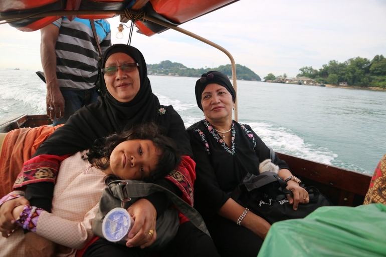 Saat menuju ke Pulau Belakangpadang dengan menggunakan boat. | Dokumentasi Pribadi