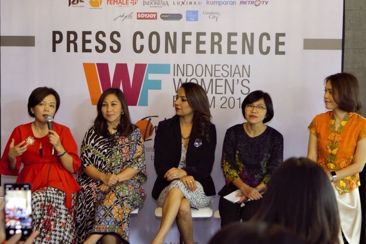 Konferensi pers Indonesia Womens Forum 2019 di Jakarta (20/11/2019).(Dok IWF  via kompas.com)