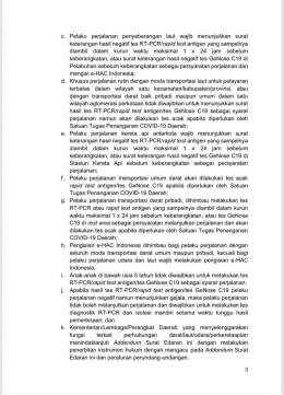 Addendum SE Satgas COVID-19 No.13/2021 Bagian 3//dok.Satgas Covid-19