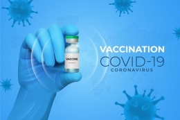 Ilustrasi vaksin Covid-19. (freepik/plklsuperstar)
