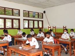 foto: dok. pribadi/Suasana dalam ruangan kelas SMPK Donbosco Atambua