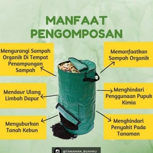 Keterangan foto : Komposter bag / Sumber: instagram @tanaman_buahku