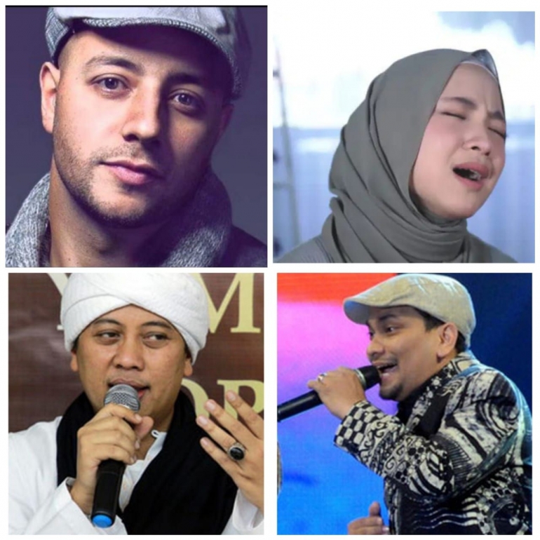 Para penyanyi yang sering muncul di bulan Ramadan (Foto-foto diambil dari kapanlagi.com, edit sendiri)