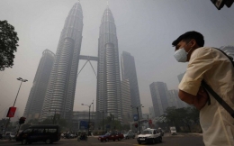 Southeast Asia Haze pada tahun 2013 di Kuala Lumpur | Foto diambil dari BBC