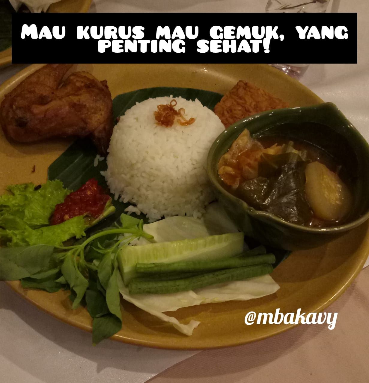 Menjaga asupan makan, bisa mengontrol berat badan waktu puasa (dok.pri)