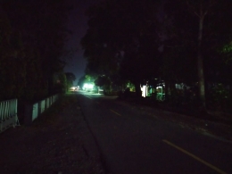 Suasana jalan yang sepi ketika malam hari, Dokpri