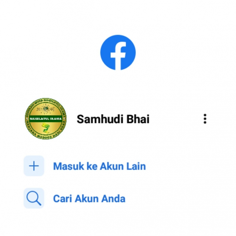 Tangkapan layar facebook samhudi