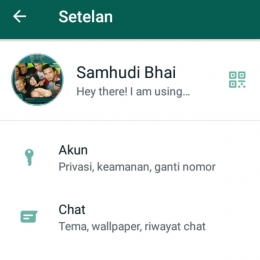 Aplikasi whatsapp/tangkapan layar samhudi