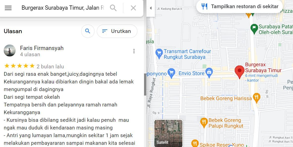 sumber: capturing Google Maps