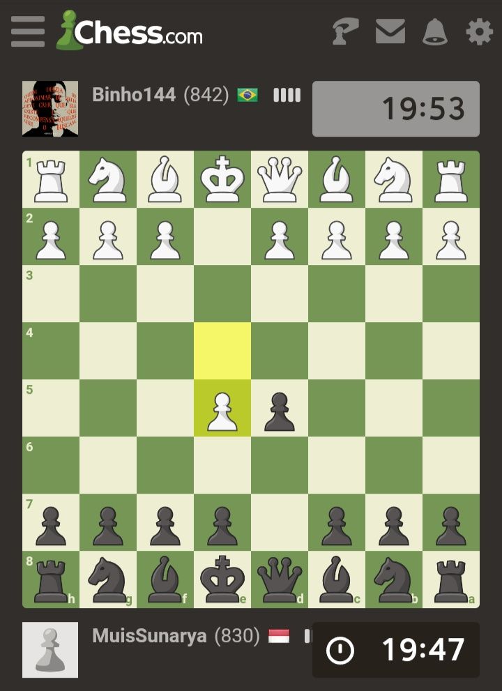 Tangkap layar main catur online di Chess.com/Dokpri