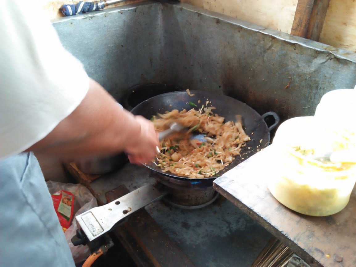 Membuat mi Tiaw (Dokpri)