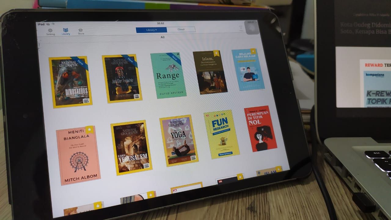 Tampilan koleksi buku saya di aplikasi Gramedia Digital | Dok. Pribadi