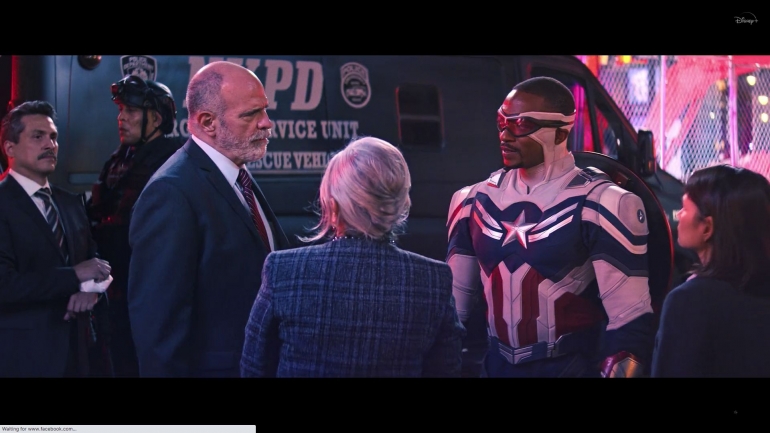 Sam Wilson saat menjadi Captain America. Sumber : Disney+