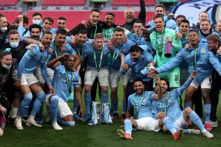 Manchester City Memenangkan Carabao Cup 2020-2021 /Sumber : Twitter @Mancity