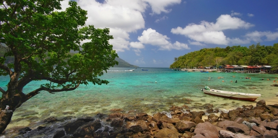 Lokasi snorkeling di Pulau Rubiah. Sumber: koleksi pribadi