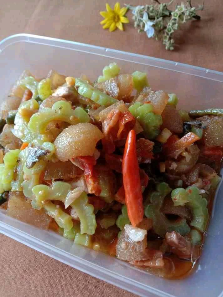 Tumis Pare dengan cecek (dokpri)