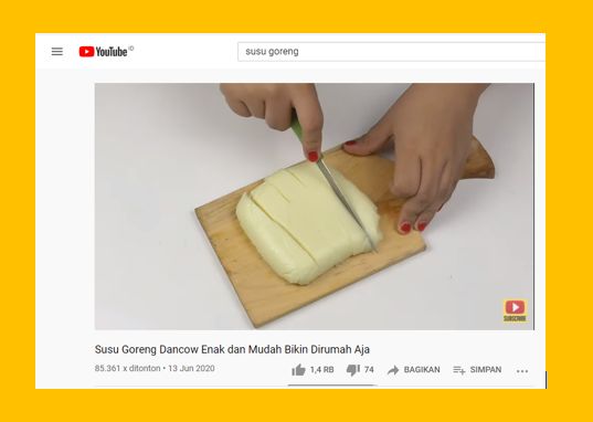 Sumber Gambar: Screen Capture Channel Youtube Resep Kekinian 