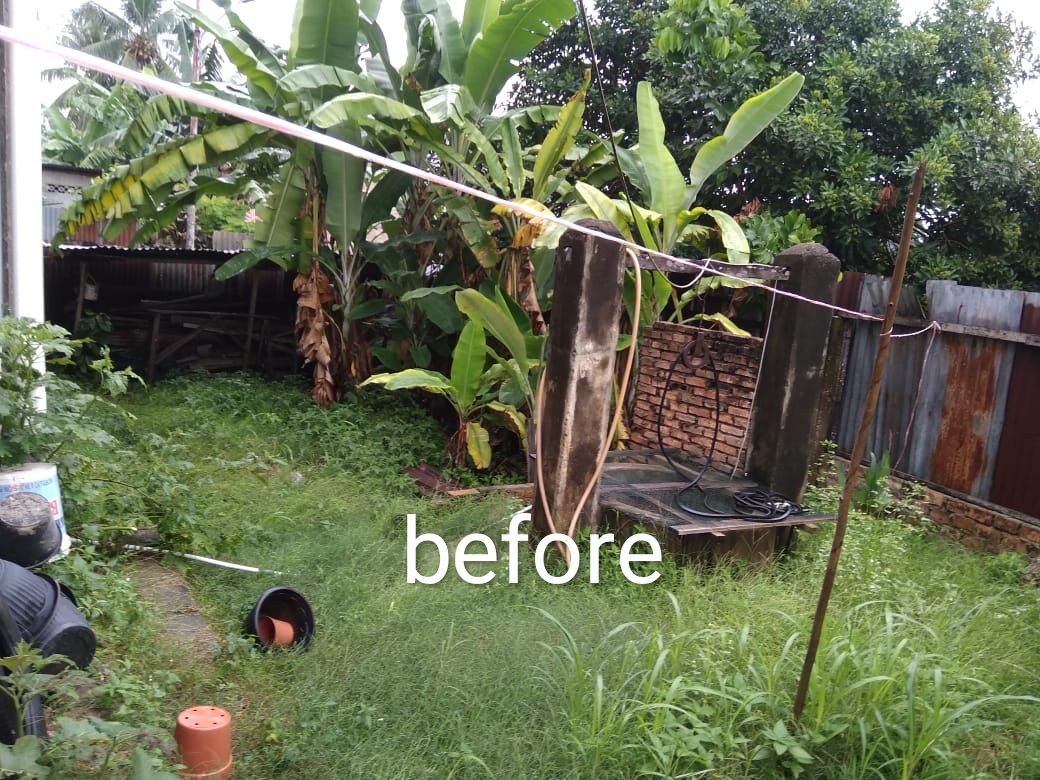 Salah satu sudut halaman belakang sebelum pandemi. (Foto : Elvidayanty)