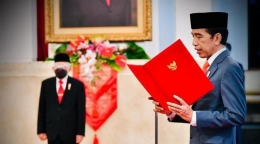 Presiden Joko Widodo melantik menteri baru di Istana Negara, Rabu (23/12/2020). Foto: Muchlis Jr - Biro Pers Sekretariat Presiden (liputan6.com)