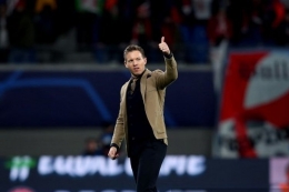 Julian Nagelsmann memiliki gaya bermain tersendiri, akankah hal itu bisa diterapkan pada FC Bayern yang tradisional? (AFP via kompas.com)