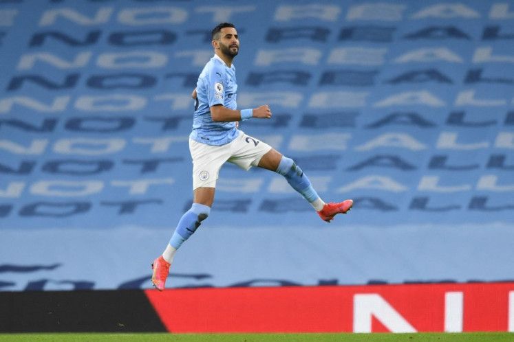 Riyad Mahrez. (via AFP Photo)