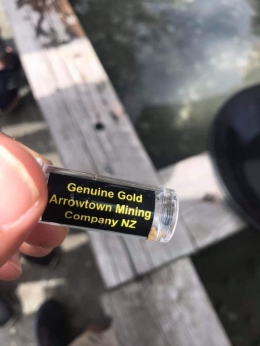 Emas hasil mendulang di Arrowtown | Dokumentasi pribadi