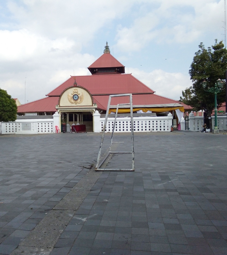 Masjid Gedhe Kauman Yogyakarta tampak depan (Dokpri)
