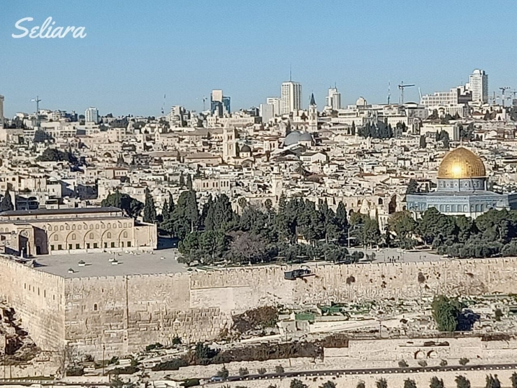 Keterangan foto : Masjidil Aqsa dilihat dari Bukit Zaitun, Dokpri